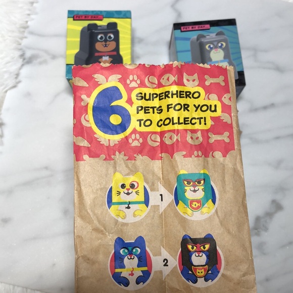 Pet Power Wendy’s Kids Meal Toys NWT Cat & Dog - Picture 4 of 8